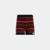 Strickshorts Aus Mehrfarbiger Wolle