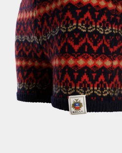 Strickshorts Aus Mehrfarbiger Wolle