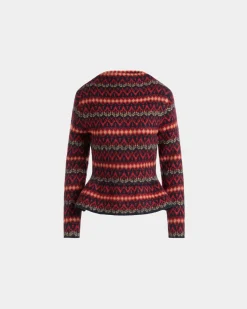Stricktop Aus Mehrfarbiger Wolle