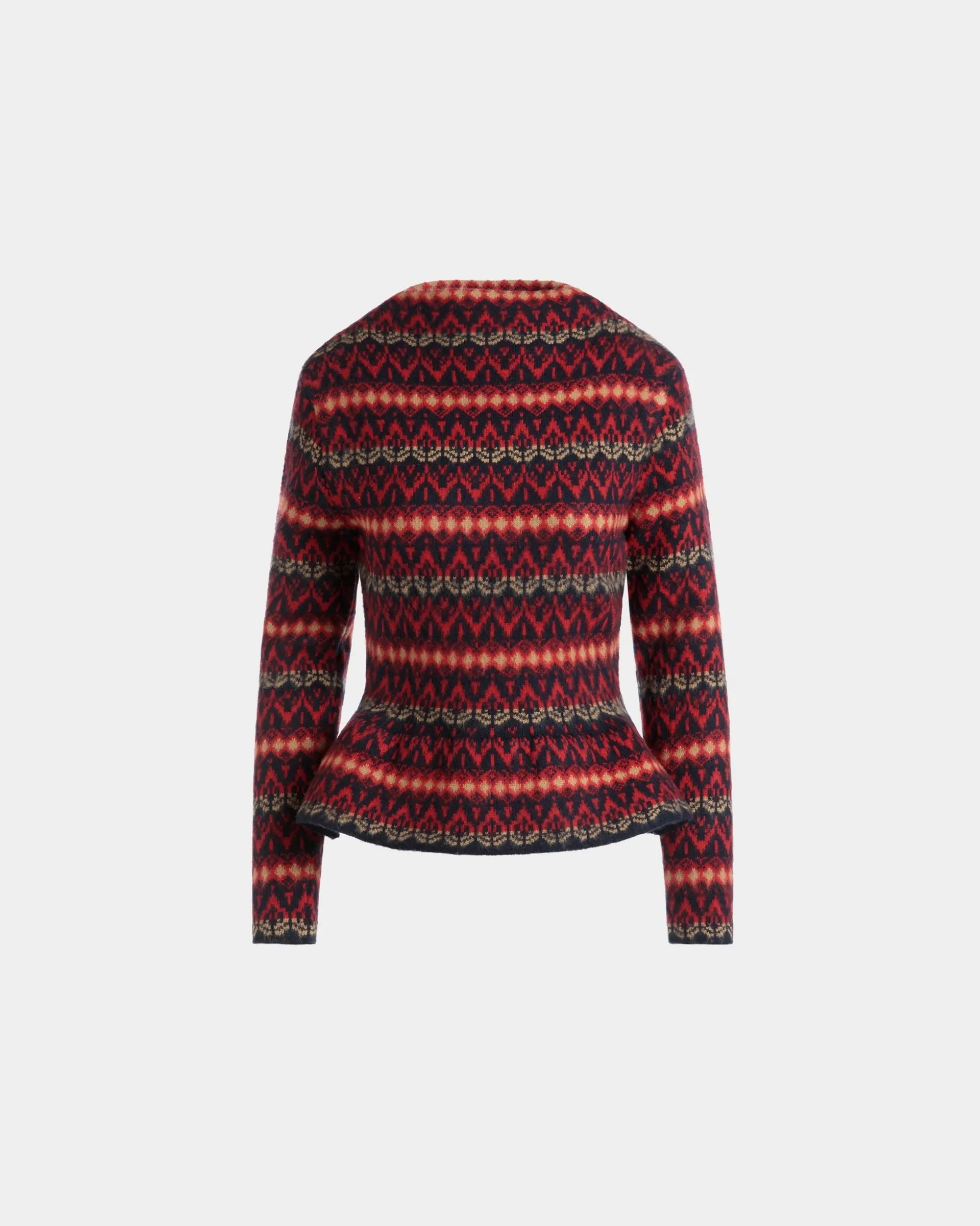 Stricktop Aus Mehrfarbiger Wolle