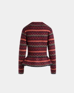 Stricktop Aus Mehrfarbiger Wolle