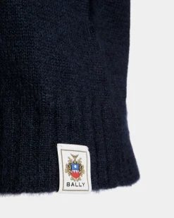 Strickweste Aus Mohair Und Seide In Navy Blue