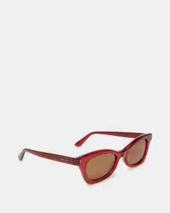 Sue Sonnenbrille Aus Rotem Acetat