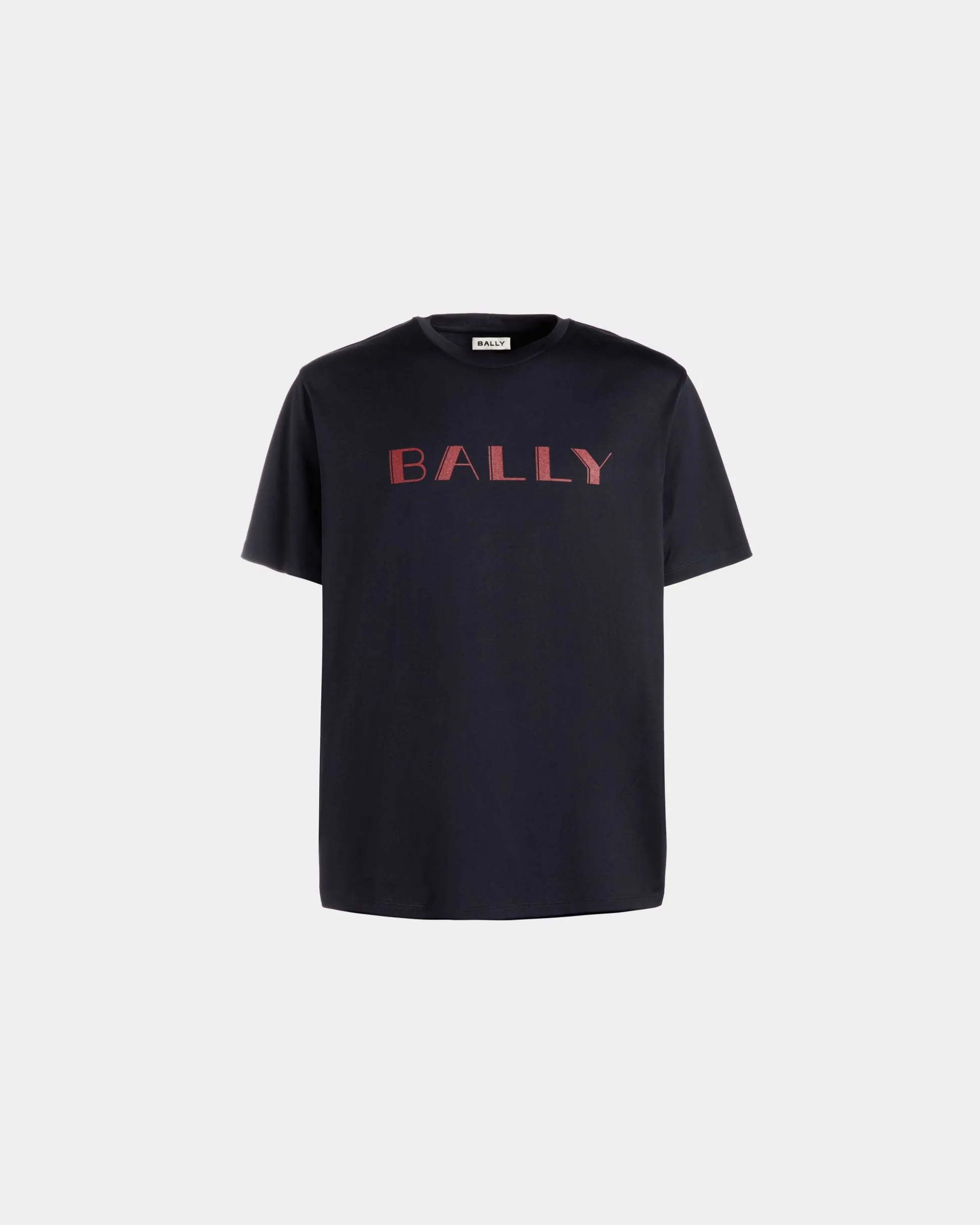 Summer Capsule T-Shirt Aus Baumwolle In Marineblau