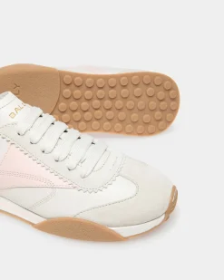 Sussex Sneaker Aus Leder in Staubweiß und Rosé