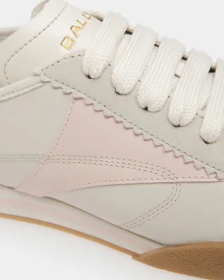 Sussex Sneaker Aus Leder in Staubweiß und Rosé