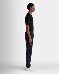 Sweathose Aus Einer Kaschmirmischung In Navy Blue Aus Der Adrien Brody Travel-Kollektion