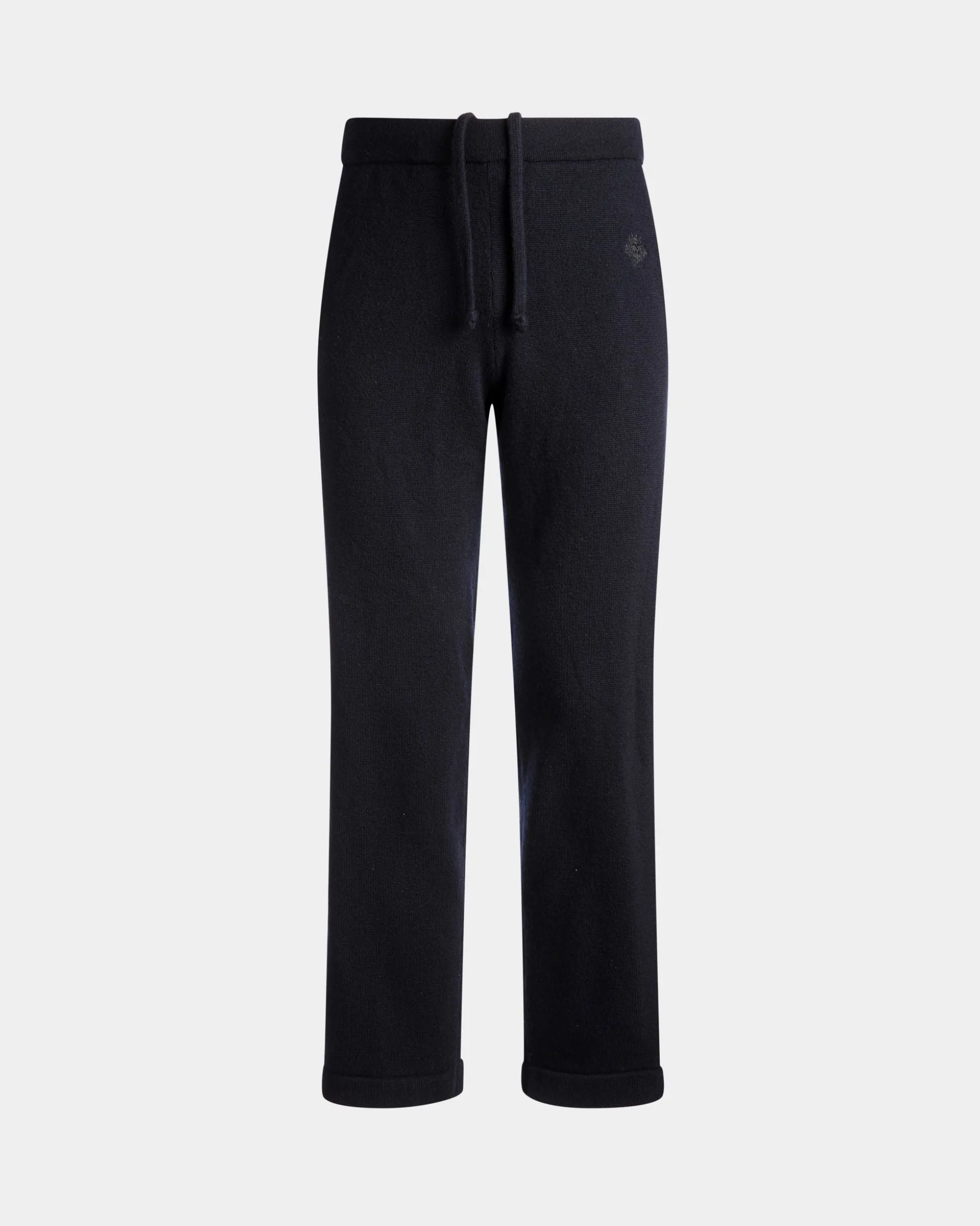 Sweathose Aus Einer Wollmischung In Navy Blue Aus Der Adrien Brody Travel-Kollektion