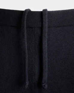 Sweathose Aus Einer Wollmischung In Navy Blue Aus Der Adrien Brody Travel-Kollektion