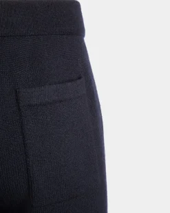 Sweathose Aus Einer Wollmischung In Navy Blue Aus Der Adrien Brody Travel-Kollektion
