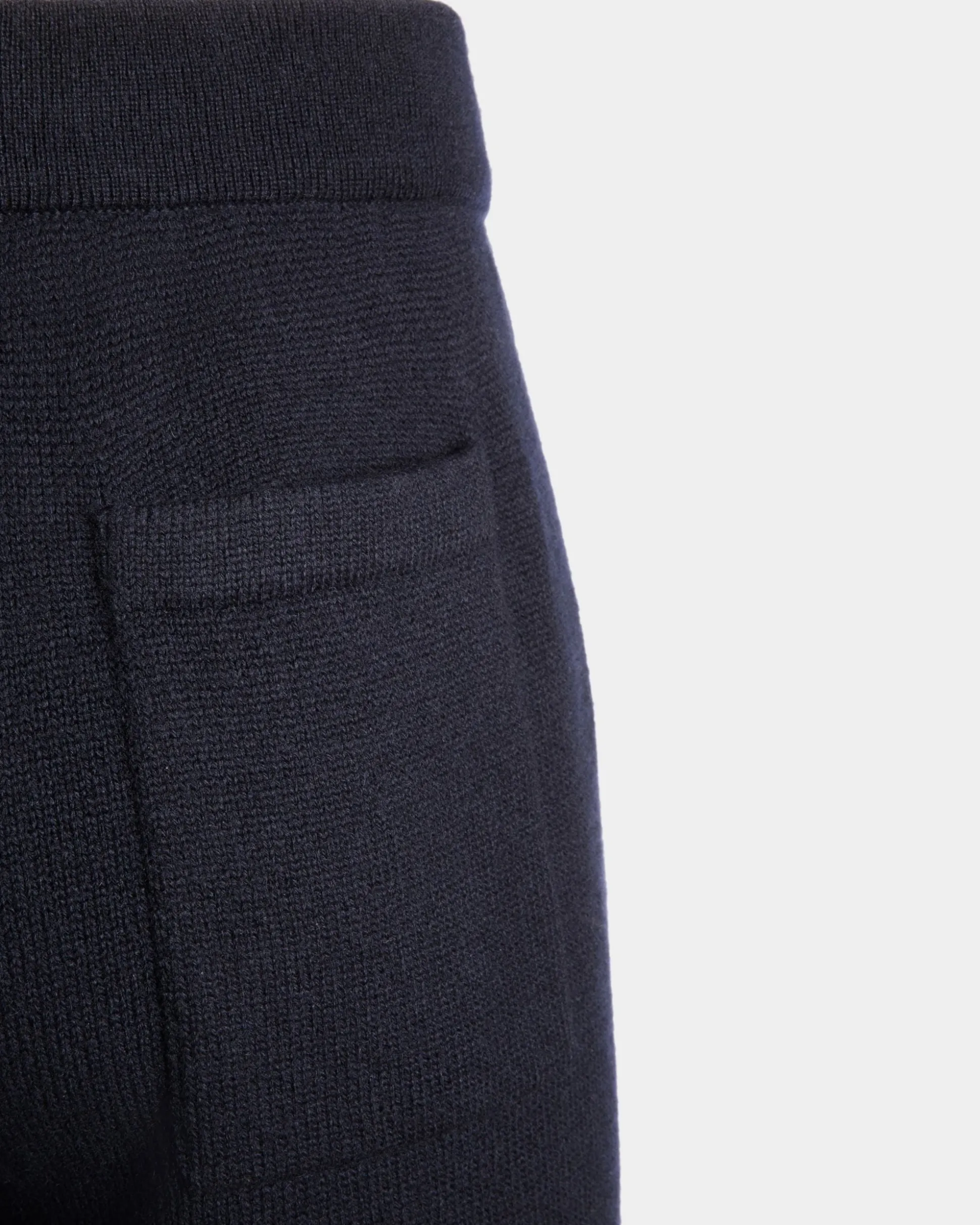 Sweathose Aus Einer Wollmischung In Navy Blue Aus Der Adrien Brody Travel-Kollektion
