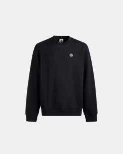 Sweatshirt Mit Rundhalsausschnitt Aus Kaschmirgemisch In Navy Blue Aus Der Adrien Brody Travel-Kollektion