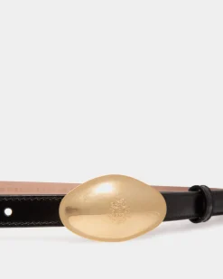 Swissness 15 mm Gürtel Aus Gebürstetem Leder In Schwarz