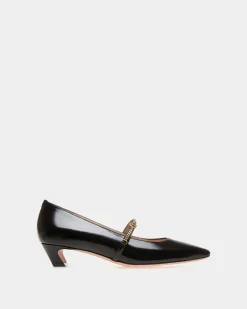 Sylt Mary Jane Aus Leder In Schwarz