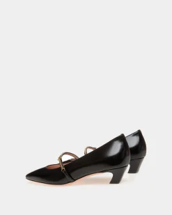 Sylt Mary Jane Aus Leder In Schwarz