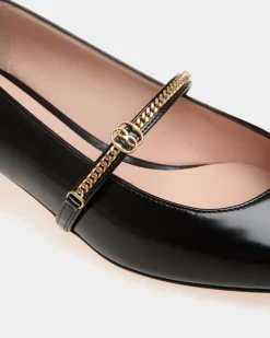Sylt Mary Jane Aus Leder In Schwarz