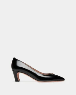 Sylt Pumps Aus Gebürstetem Leder In Schwarz