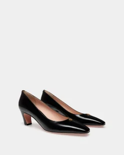 Sylt Pumps Aus Gebürstetem Leder In Schwarz
