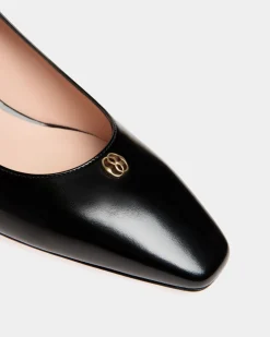 Sylt Pumps Aus Gebürstetem Leder In Schwarz