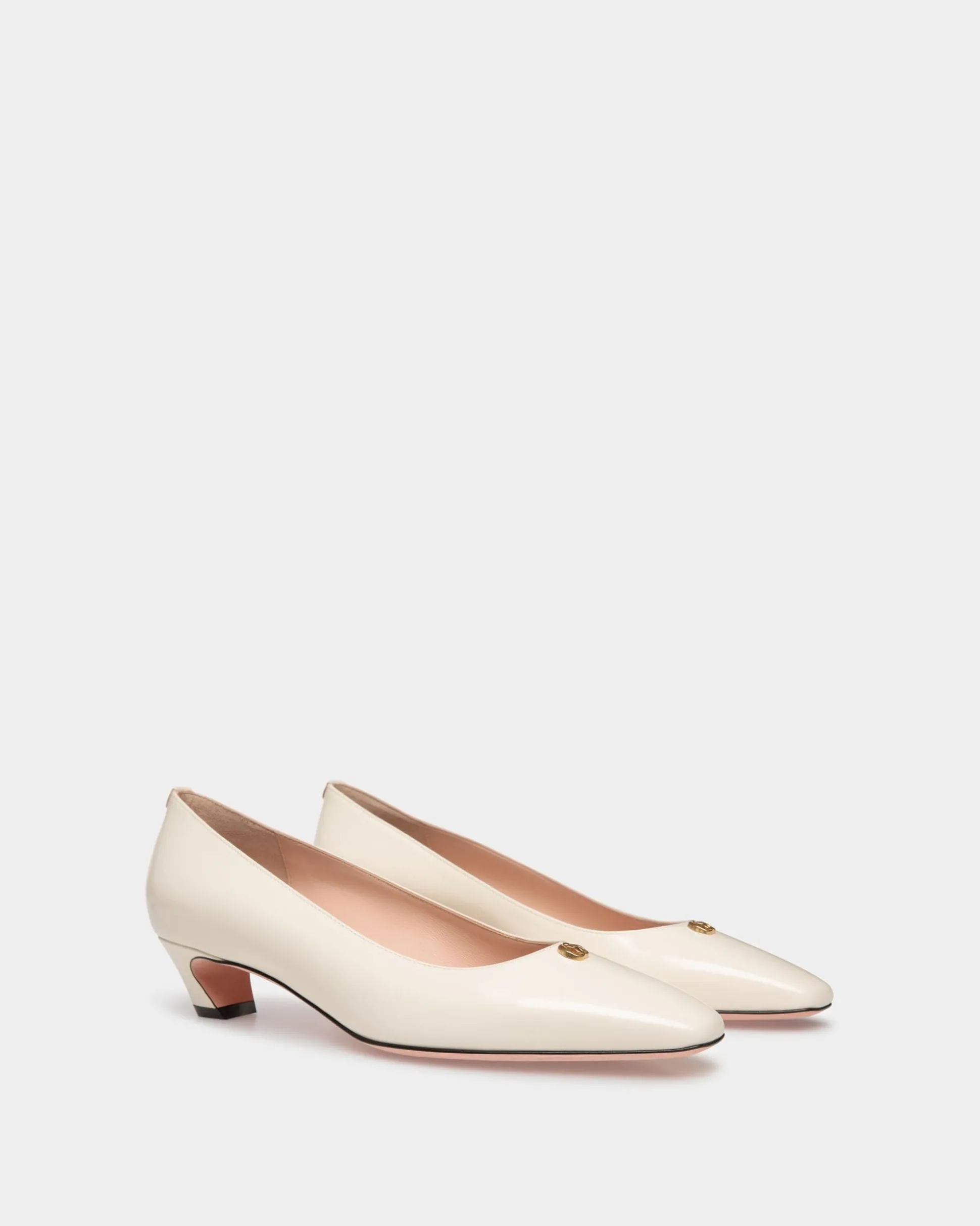 Sylt Pumps Aus Leder In Weiß