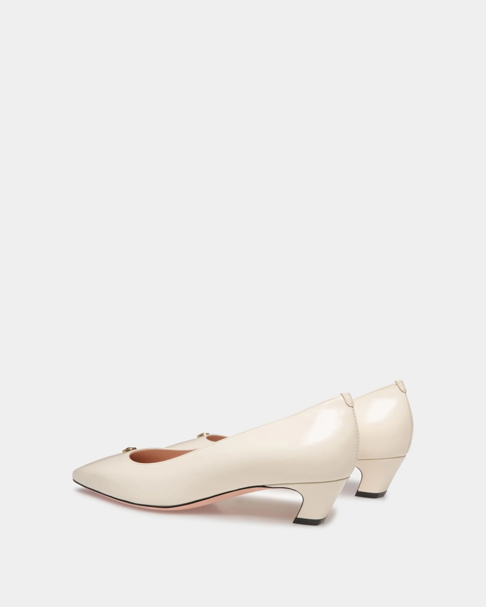 Sylt Pumps Aus Leder In Weiß