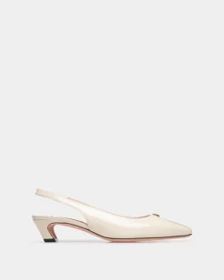 Sylt Slingpumps Aus Leder In Weiß