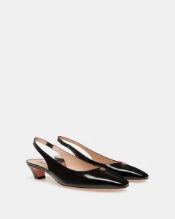 Sylt Slingpumps Aus Leder In Schwarz