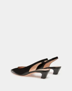 Sylt Slingpumps Aus Leder In Schwarz