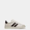 Tennis Sneaker Aus Leder In Weiß Und Schwarz