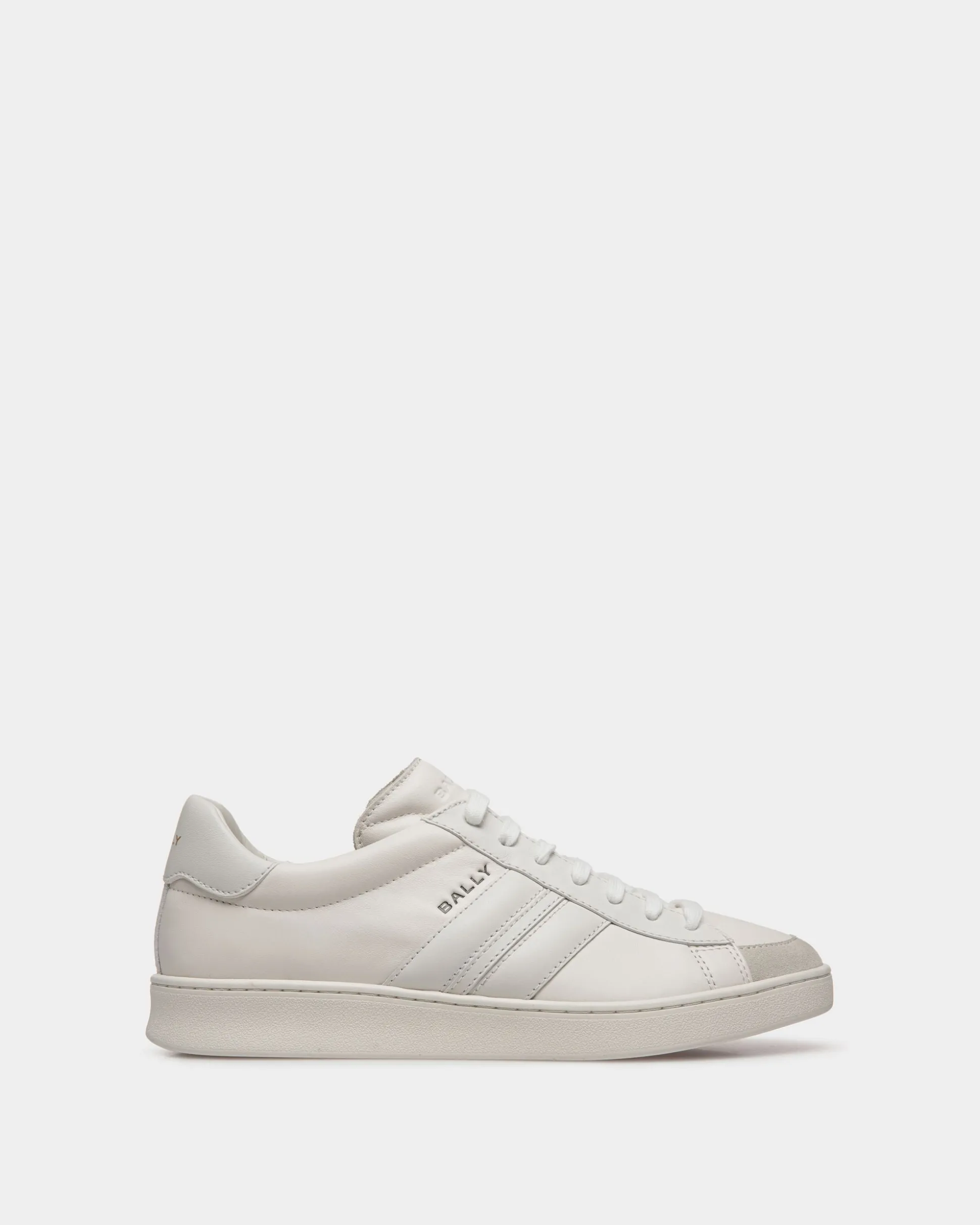Tennis Sneaker Aus Leder In Weiß