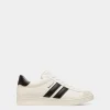 Tennis Sneaker Aus Leder In Weiß Und Schwarz