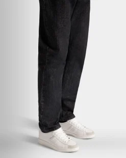 Tennis Sneaker Aus Leder In Weiß