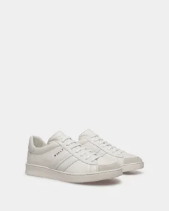 Tennis Sneaker Aus Leder In Weiß
