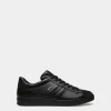 Tennis Sneaker Aus Schwarzem Leder