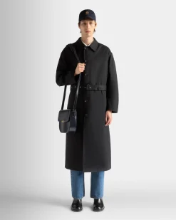 Trenchcoat Aus Baumwollgemisch In Navy Blue