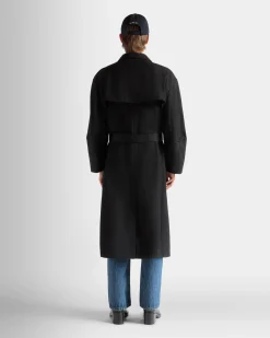 Trenchcoat Aus Baumwollgemisch In Navy Blue