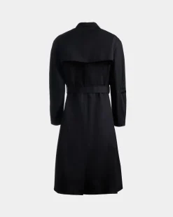 Trenchcoat Aus Baumwollgemisch In Navy Blue