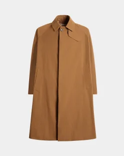 Trenchcoat Aus Braunem Nylon