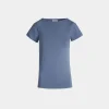 T-Shirt Aus Baumwolle In Light Blue