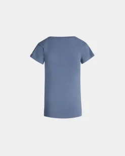 T-Shirt Aus Baumwolle In Light Blue