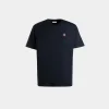 T-Shirt Aus Baumwolle In Navy Blue Mit Bally Crest Logo
