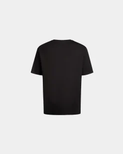T-Shirt Aus Baumwolle In Schwarz Aus Der Adrien Brody Travel-Kollektion