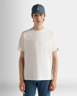 T-Shirt Aus Baumwolle In Weiß