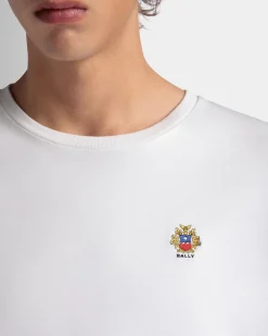 T-Shirt Aus Baumwolle In Weiß Aus Der Adrien Brody Travel-Kollektion