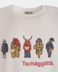 T-Shirt Mit Forest Mask Aus Baumwolle In Weiß