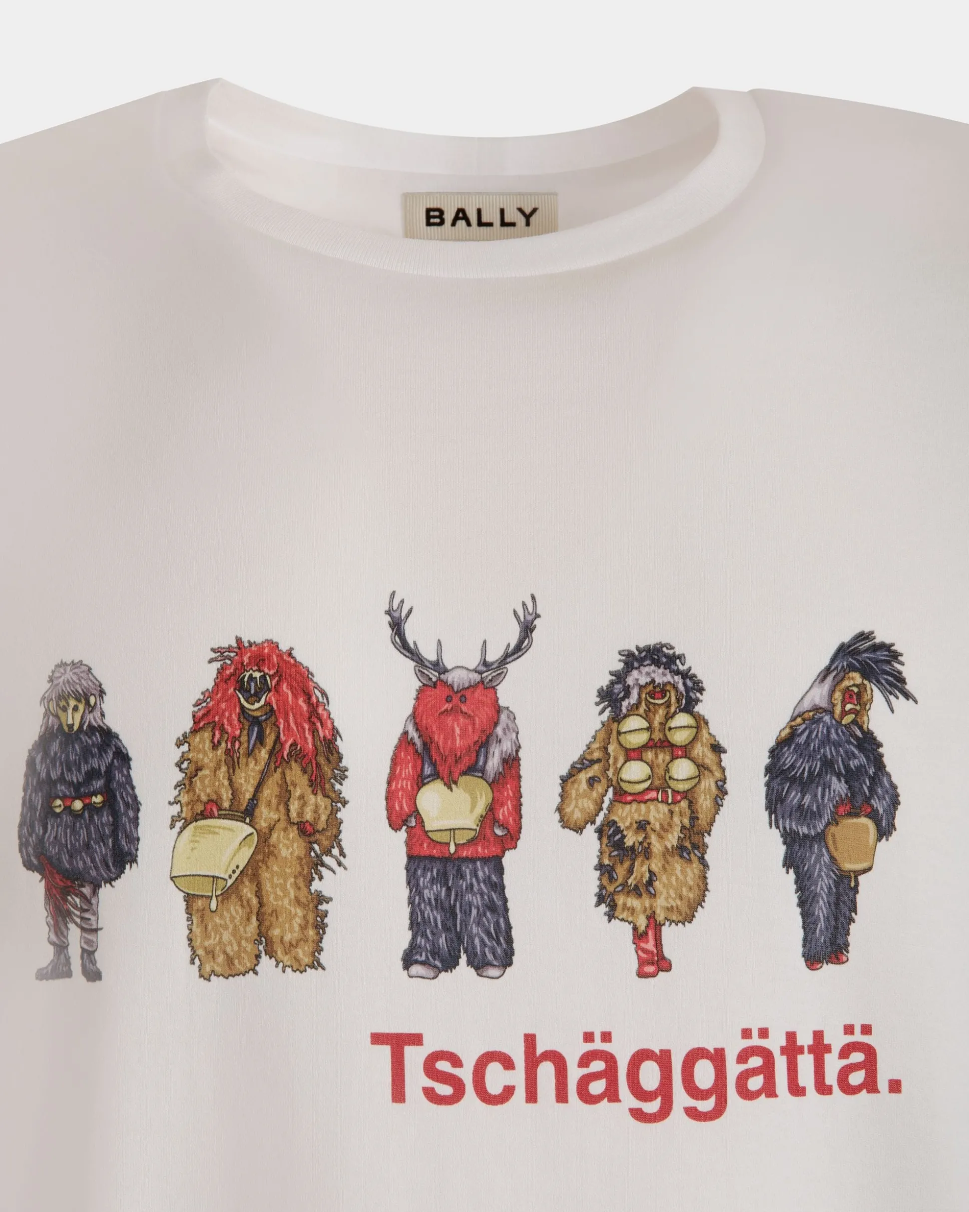 T-Shirt Mit Forest Mask Aus Baumwolle In Weiß