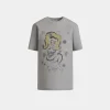 T-Shirt Mit Mermaid-Print Aus Graumelierter Baumwolle
