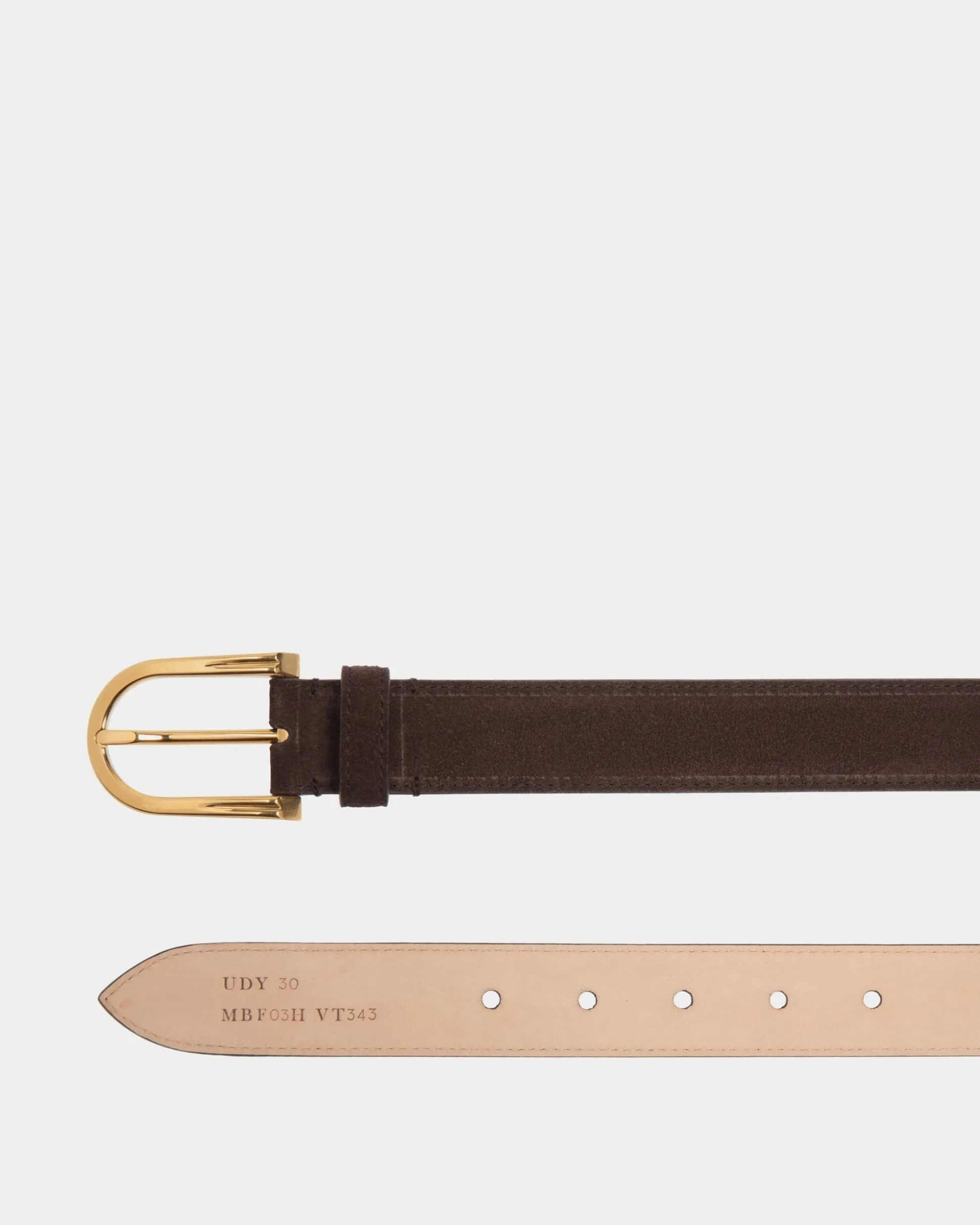 Udy 30 mm Gürtel Aus Veloursleder In Ebenholz