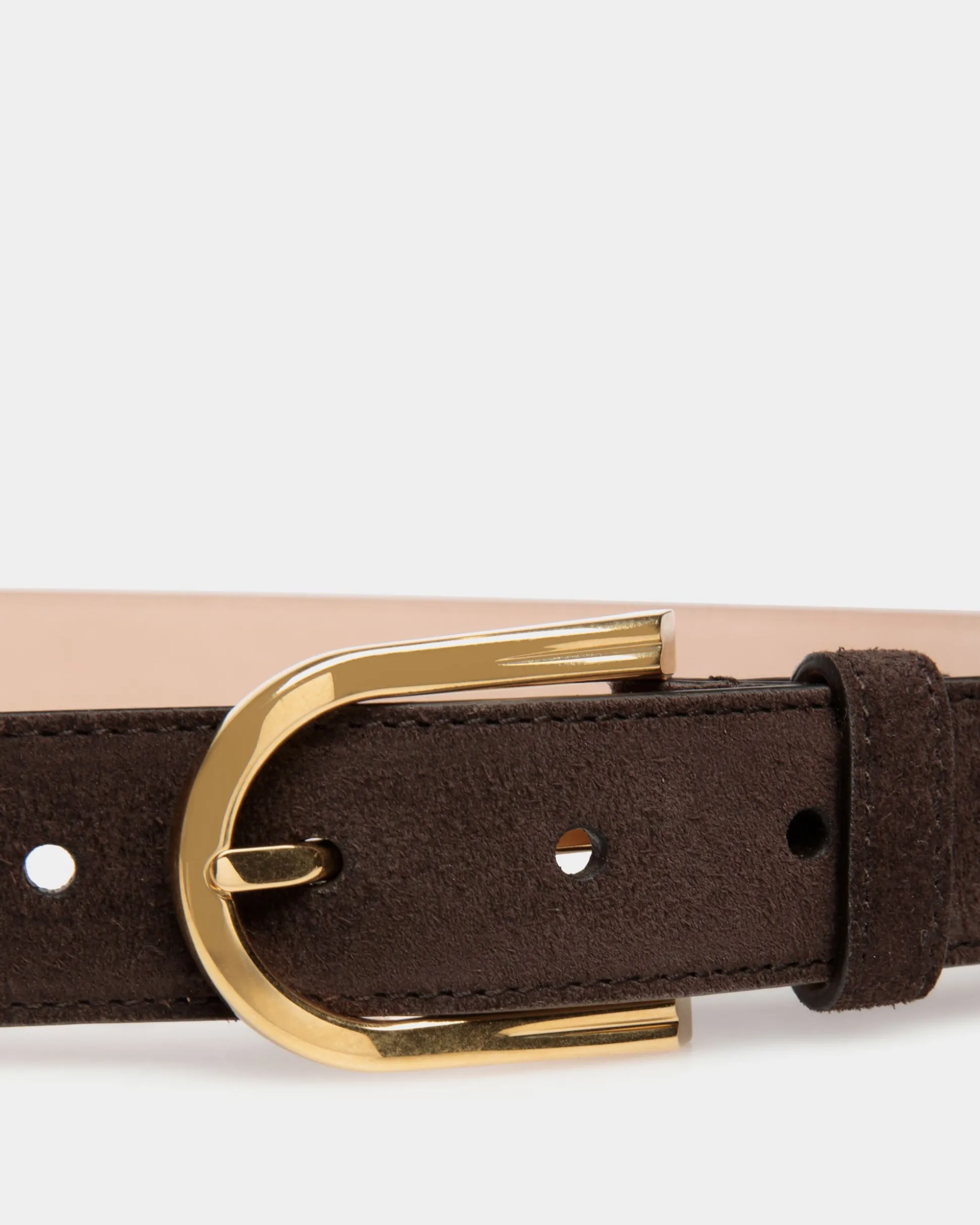 Udy 30 mm Gürtel Aus Veloursleder In Ebenholz