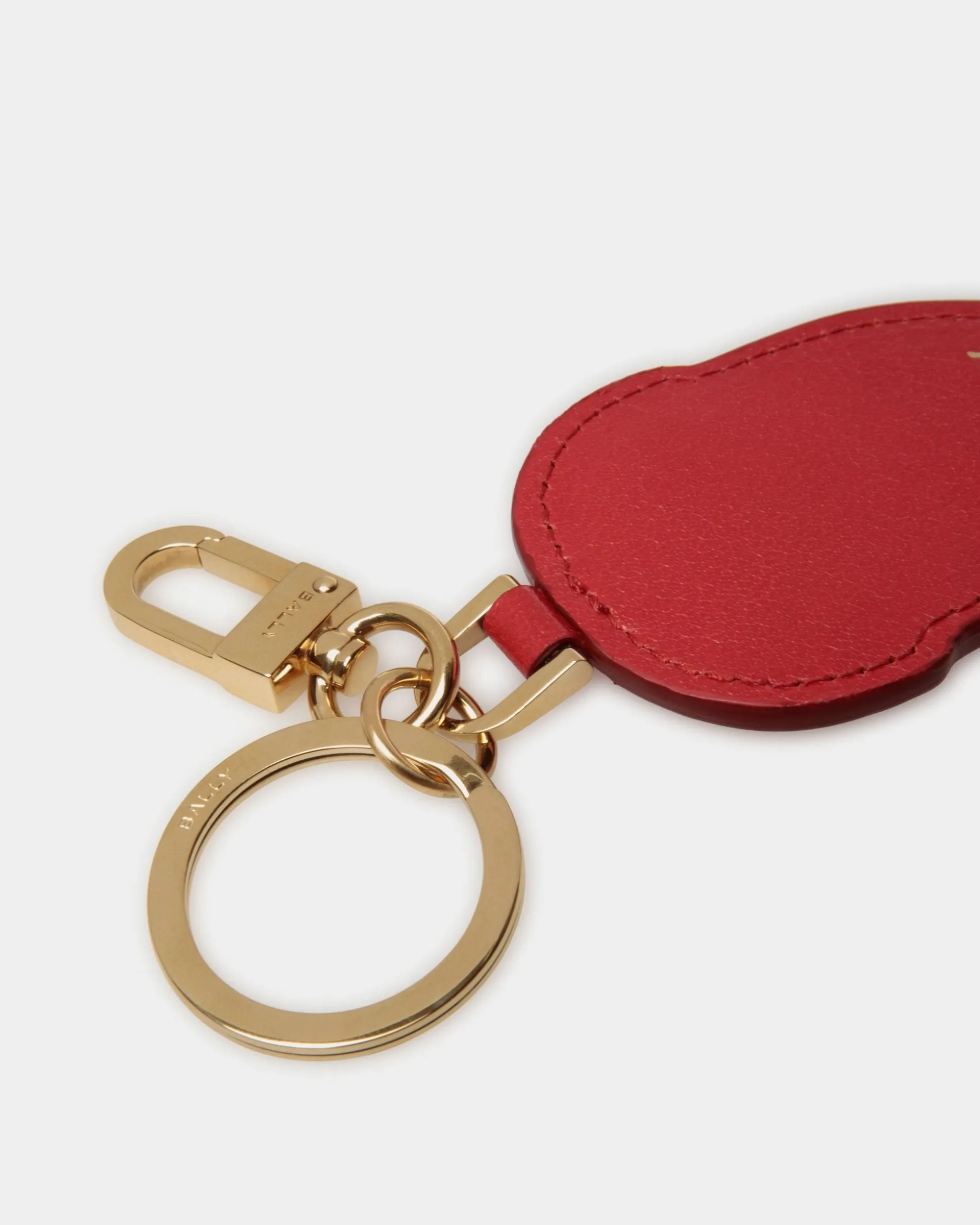 Unda Schlüsselanhänger Aus Rotem Leder